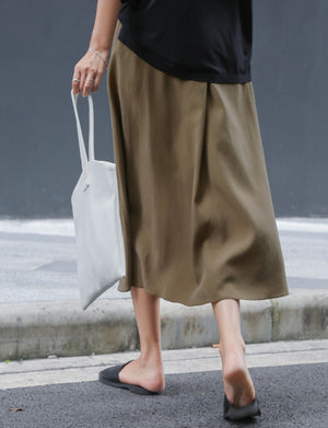Amanda A-line soft tencel skirt